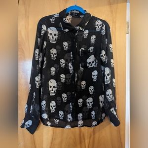Skull Button Up
